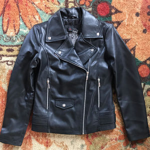 REAL leather moto jacket